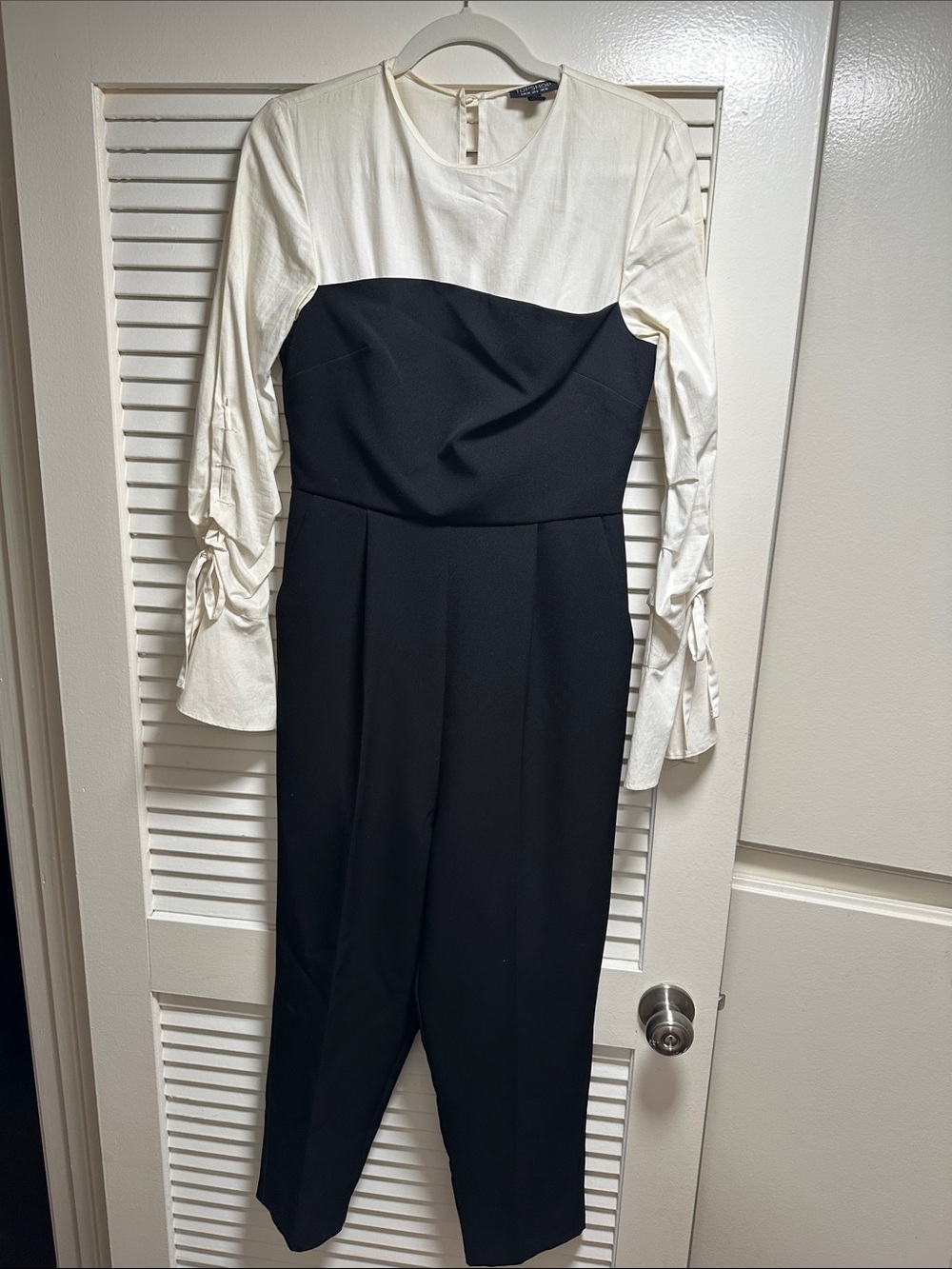 Top Shop Black and White Jumpsuit